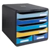 Exacompta Schubladenbox BIG BOX MAXI 6 offene Schubladen Produktbild-Vorschau 2