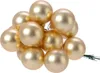 Mini-Weihnachtskugeln Light Gold am Draht matt Ø 2,5 cm aus Produktbild-Vorschau 1