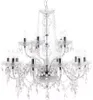 A clear, professional studio shot of a crystal chandelier against a white background. Náhled obrázku produktu
