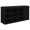 vidaXL Ławka pod buty czarna 102x32x50 cm Materiał Podgląd zdjęcia produktu 1