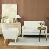 HOMCOM Sofa 2-Sitzer 130 cm Kleine Couch Getuftetes Produktbild-Vorschau 9