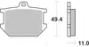 BREMBO remblokken, set CC 07YA0309, organisch, voor YAMAHA Productafbeelding-voorbeeld 3