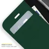 Accezz Wallet TPU Klapphülle iPhone 12 (Pro) - Grün Produktbild-Vorschau 5