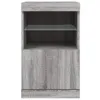 Sideboard mit LED-Leuchten Grau Sonoma 41x37x67 cm Produktbild-Vorschau 6