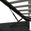 Lit coffre 140x190 cm gris avec LED, ports USB, sommier à Voir les images du produit 13