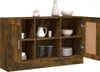 vidaXL Sideboard chêne fumé 120x30,5x70 cm bois composite Voir les images du produit 7