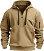 Felpe con cappuccio da uomo con zip a quarto di dollaro Anteprima dell’immagine prodotto 1