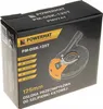 The image shows the retail packaging of a Powermat dust protection cover for an angle grinder. Produktbild-Vorschau