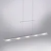 A modern, linear LED pendant light fixture. Produktbild-Vorschau