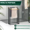 eluno Porte-serviettes sur pied, 3 barres, Voir les images du produit 2