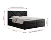 MKS MEBLE Boxspringbett 140x200 mit Matratze H4 und Produktbild-Vorschau 6