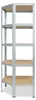 shelfplaza HOME 180x60x30 cm scaffale angolare in zincato Anteprima dell’immagine prodotto 5