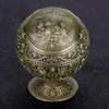 Vintage Art Craft Aschenbecher Metal Rundkugel Produktbild-Vorschau 3