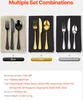 Collage of three different sets of cutlery in different colors. Produktbild-Vorschau