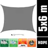 Voile d'ombrage Negev Gris 5x6m HDPE Voir les images du produit 2