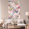 MuchoWow® Wandteppich Wandbehang Blumen - Rosa - Pastell Produktbild-Vorschau 5