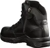 A black Magnum boot shown from the side and back. Produktbild-Vorschau