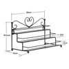 3 Tier Wandregale Nagellackständer Metall Nagellack Display Produktbild-Vorschau 3
