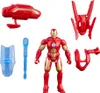 An Iron Man action figure with accessories laid out on a white background. Produktbild-Vorschau