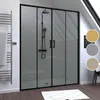 Porte de douche Double Coulissant 160x200 cm - Verre Voir les images du produit 6