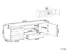 BELIANI TV-Möbel Lowboard Heller Holzfarbton/ Schwarz aus Produktbild-Vorschau 3