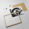 Gerahmtes Poster - Rahmen in heller Eiche - Treppe Spirale Produktbild-Vorschau 4