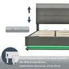 STILVORA Polsterbett 140x200 Doppelbett mit Bettkasten Produktbild-Vorschau 5