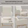 Fauteuil à Bascule, Fauteuil D'allaitement Avec Pieds En Voir les images du produit 5