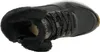 A top-down view of a black Skechers sneaker with a fuzzy black lining and brown sole. Náhled obrázku produktu