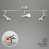 LED stropné svietidlo 3xGU10 otočné 3000K 12W matný nikel Náhľad obrázku produktu 4