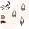Rostikal 10er Metall Deko Set Flammen 5 cm Bastelset Produktbild-Vorschau 2