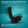ML-Design Gaming Bodenstuhl Schwarz-Türkis, verstellbare Produktbild-Vorschau 4