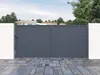 Schiebetor NAZARIO, massiv, aus anthrazitfarbenem Aluminium Produktbild-Vorschau 3