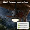 IP65 Outdoor Deckenventilator mit Stecker und Licht - 5m Produktbild-Vorschau 3