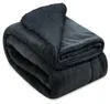 Beautissu Sherpa Decke Wohndecke Kuscheldecke Anthrazit Produktbild-Vorschau 1