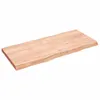 Tischplatte Hellbraun 140x60x(2-6)cm Massivholz Eiche Produktbild-Vorschau 1