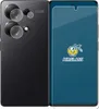 A split image showing the back of a smartphone with camera lenses and a screen protector with branding. Produktbild-Vorschau