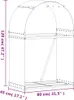vidaXL Koš na dřevo antracit 80x45x120 cm Pozinkovaná ocel Náhled obrázku produktu 7