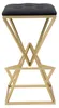 Mauro Ferretti Piramid Barstuhl 40x40x75 cm schwarz gold Produktbild-Vorschau 3