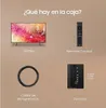 A marketing image showing the contents of a TV box. Produktbild-Vorschau