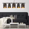 Pendellampe, Metall, Textil, schwarz, goldfarben, L 90 cm Produktbild-Vorschau 4
