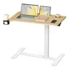 VASAGLE Stehtisch, Beistelltisch mit Rollen, 80 x 45 cm Produktbild-Vorschau 2