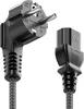 deleyCON 2m Kaltgerätekabel - Nylon Kabel - Netzkabel Produktbild-Vorschau 3