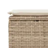 vidaXL Stołek ogrodowy z poduszką beżowy 55x55x37 cm z Podgląd zdjęcia produktu 7