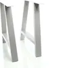 Wiltec set di 2 gambe per tavolo in acciaio 70x72cm grigio Anteprima dell’immagine prodotto 4