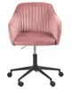 BELIANI Arbeitshocker Rosa Samtstoff Modern Produktbild-Vorschau 6