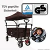 FUXLIFE by FUXTEC Skládací vozík FX-CT700 hnědý  skládací Náhled obrázku produktu 5