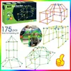 175Pcs DIY Bauen Kinder Zelt Höhle Set Geschenk Bausteine Produktbild-Vorschau 1