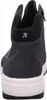 The back view of a dark gray Rieker boot. Produktbild-Vorschau