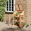 Châssis de culture en bois Outsunny, mini-serre 70 x 50 x Voir les images du produit 2